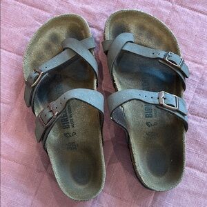 Size 36 Birkenstock Brown Strappy Sandals